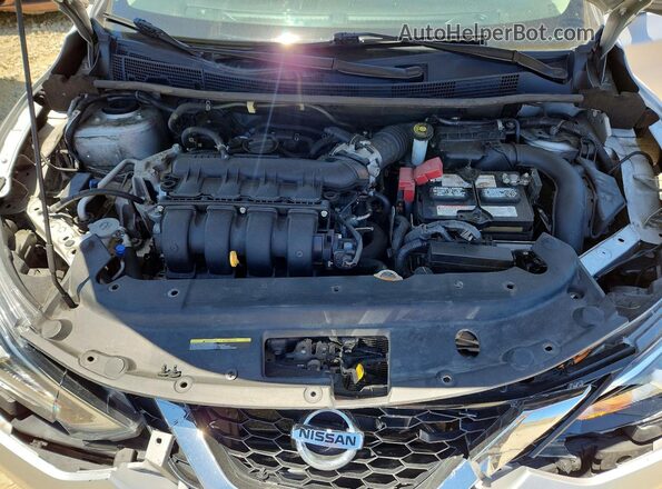 3N1AB7AP0KY360643 2019 NISSAN SENTRA Серебряный Вид задней части салона