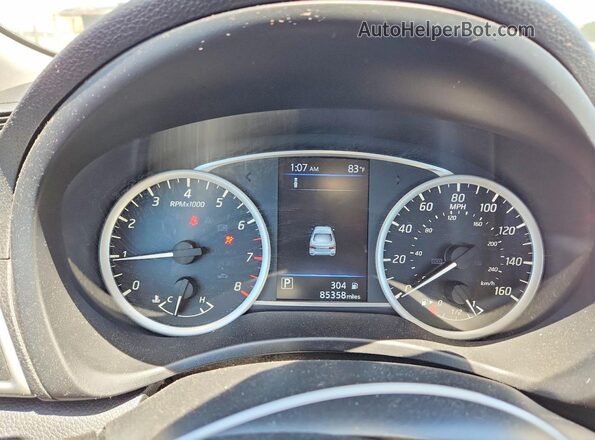 3N1AB7AP0KY360643 2019 NISSAN SENTRA Серебряный Вид щитка приборов
