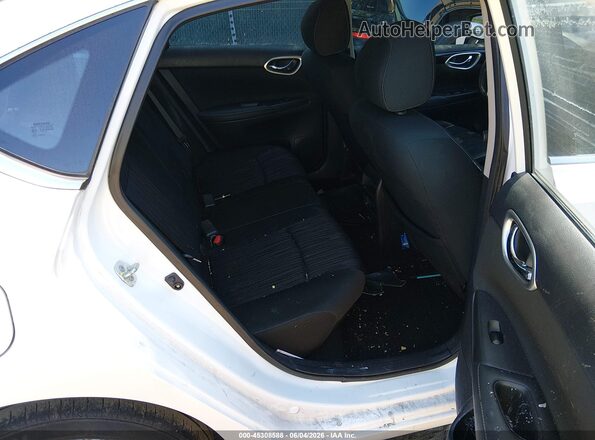 3N1AB7AP0KY365695 2019 NISSAN SENTRA White VIN კოდის სტიკერის ხედი
