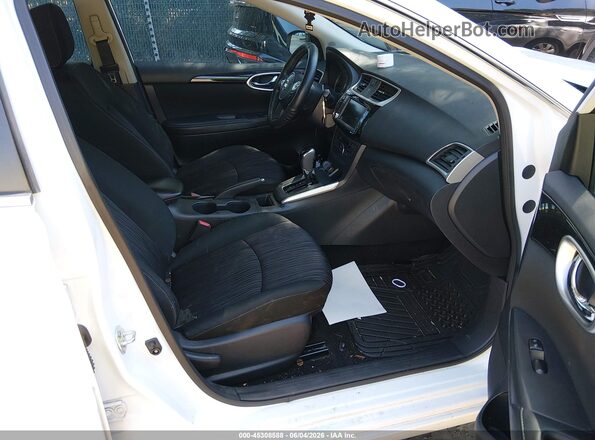 3N1AB7AP0KY365695 2019 NISSAN SENTRA White წინა სალონის ხედი