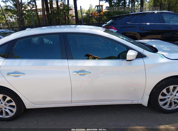 3N1AB7AP0KY365695 2019 NISSAN SENTRA White სალონის 360-გრადუსიანი ხედი