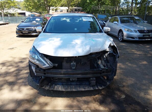 3N1AB7AP0KY365695 2019 NISSAN SENTRA White უკანა სალონის ხედი