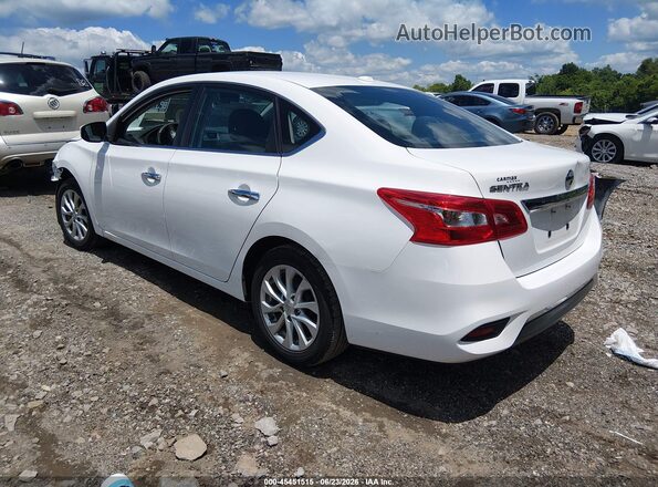 3N1AB7AP0KY376339 2019 NISSAN SENTRA White Հետևի ձախ