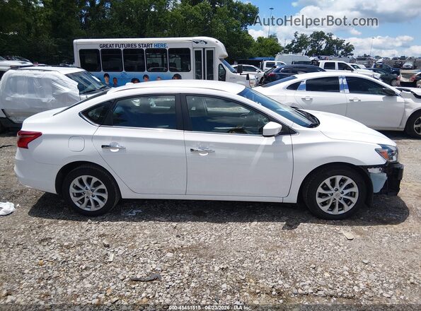 3N1AB7AP0KY376339 2019 NISSAN SENTRA White Սալոնի 360 աստիճան տեսք