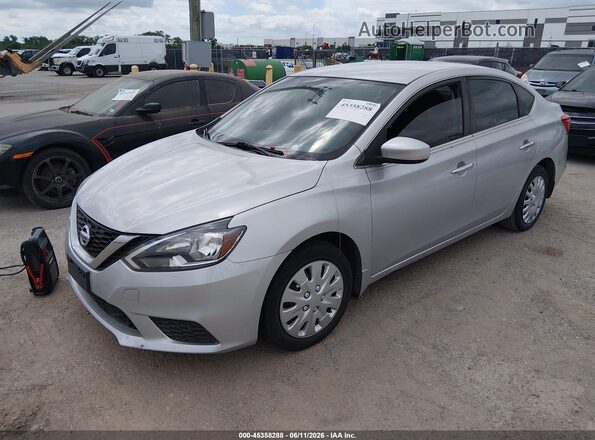 3N1AB7AP0KY387812 2019 NISSAN SENTRA Серебряный 