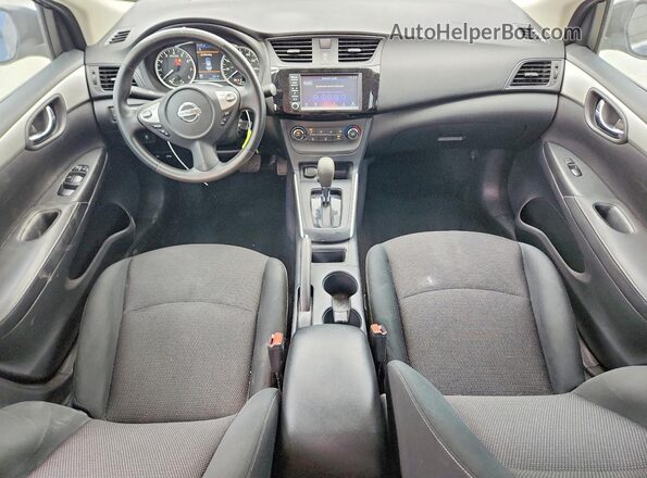 3N1AB7AP0KY388281 2019 NISSAN SENTRA Blue Widok deski rozdzielczej