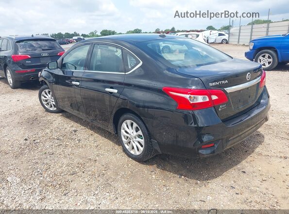 3N1AB7AP0KY394078 2019 NISSAN SENTRA Черный Задняя левая четверть