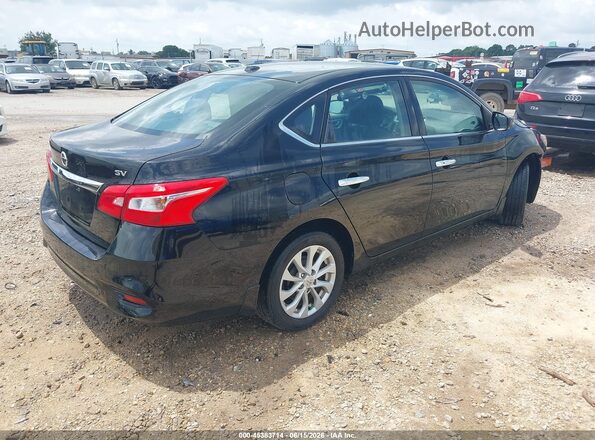 3N1AB7AP0KY394078 2019 NISSAN SENTRA Черный Задняя правая четверть