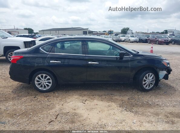 3N1AB7AP0KY394078 2019 NISSAN SENTRA Черный Вид задней части салона