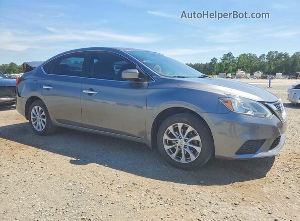 3N1AB7AP0KY400820 2019 NISSAN SENTRA Silver Front right