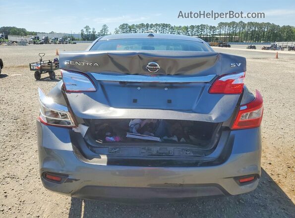 3N1AB7AP0KY400820 2019 NISSAN SENTRA Silver Rear view
