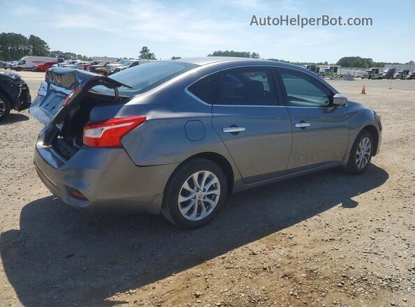 3N1AB7AP0KY400820 2019 NISSAN SENTRA Silver Rear right