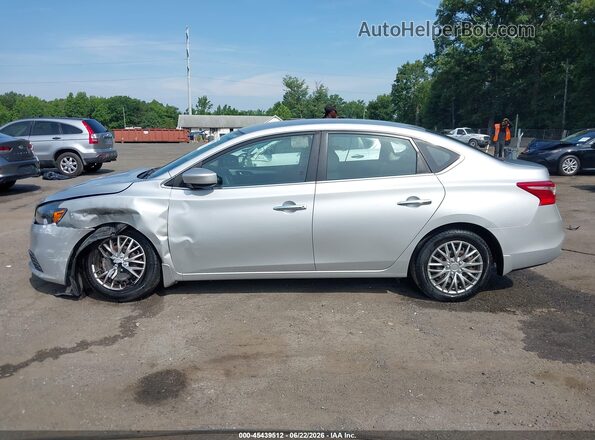 3N1AB7AP0KY413504 2019 NISSAN SENTRA Silver Սալոնի 360 աստիճան տեսք