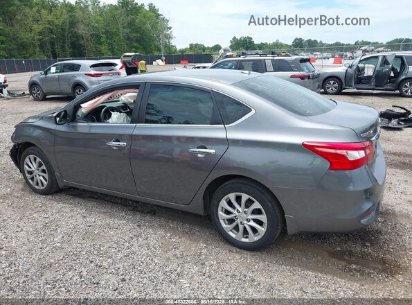 3N1AB7AP0KY418394 2019 NISSAN SENTRA Серый Задняя левая четверть