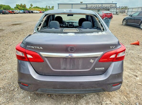 3N1AB7AP0KY436166 2019 NISSAN SENTRA Gray Rear view