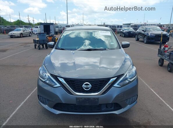 3N1AB7AP0KY449032 2019 NISSAN SENTRA Серый Вид задней части салона