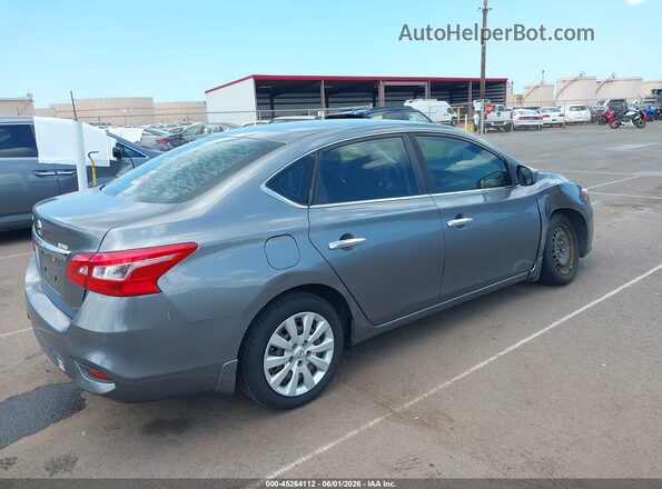 3N1AB7AP0KY449032 2019 NISSAN SENTRA Серый Задняя правая четверть