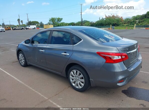 3N1AB7AP0KY449032 2019 NISSAN SENTRA Серый Задняя левая четверть