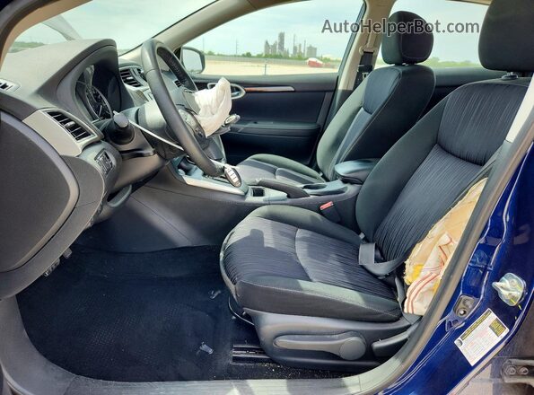3N1AB7AP0KY454022 2019 NISSAN SENTRA Синий 