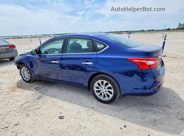 3N1AB7AP0KY454022 2019 NISSAN SENTRA Синий 
