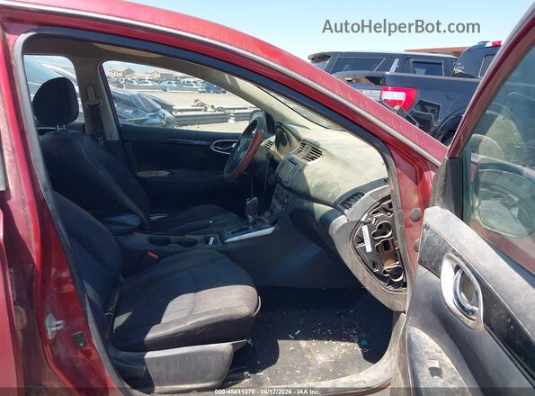 3N1AB7AP1GL644819 2016 NISSAN SENTRA Burgundy წინა სალონის ხედი