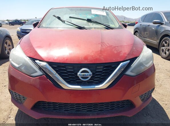 3N1AB7AP1GL644819 2016 NISSAN SENTRA Burgundy წინა ხედი