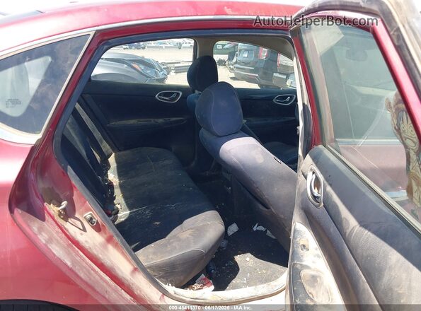 3N1AB7AP1GL644819 2016 NISSAN SENTRA Burgundy VIN კოდის სტიკერის ხედი