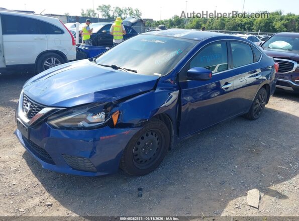 3N1AB7AP1GY224979 2016 NISSAN SENTRA Blue Vista tres cuartos delantera izquierda
