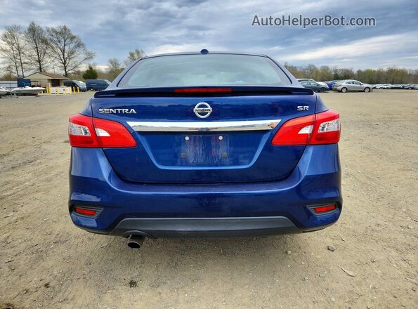 3N1AB7AP1GY242768 2016 NISSAN SENTRA Blue უკანა ხედი