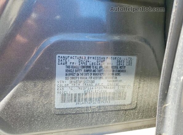3N1AB7AP1GY274345 2016 NISSAN SENTRA Серебряный 