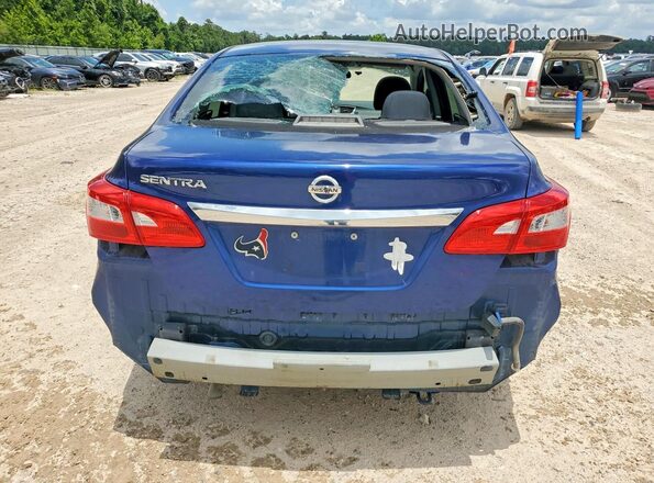 3N1AB7AP1GY277519 2016 NISSAN SENTRA Blue უკანა ხედი