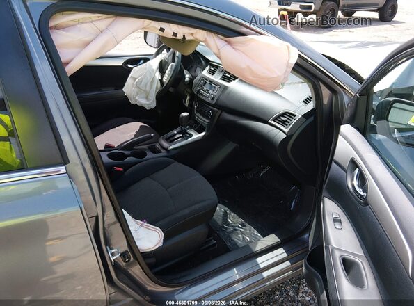 3N1AB7AP1GY285877 2016 NISSAN SENTRA Gray Widok wnętrza z przodu
