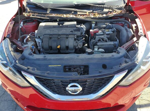 3N1AB7AP1GY288391 2016 NISSAN SENTRA Red უკანა სალონის ხედი