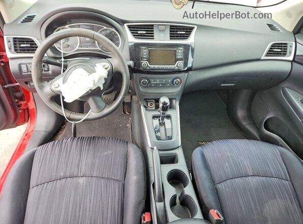 3N1AB7AP1GY326220 2016 NISSAN SENTRA Red Dashboard view