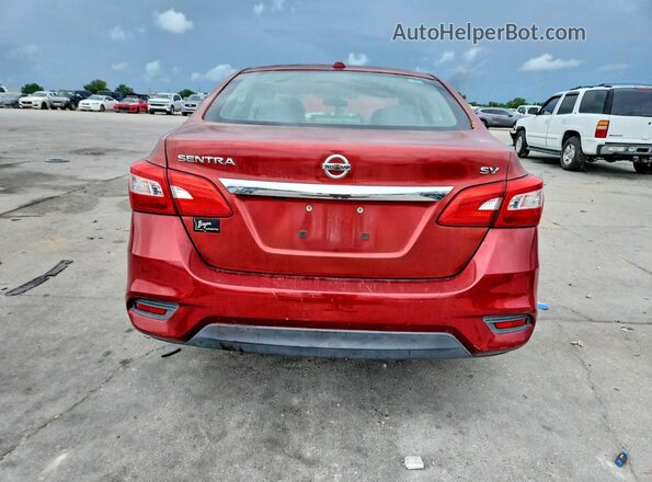 3N1AB7AP1GY326220 2016 NISSAN SENTRA Red Rear view