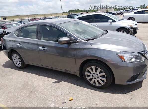 3N1AB7AP1GY331627 2016 NISSAN SENTRA Gray Widok wnętrza z tyłu
