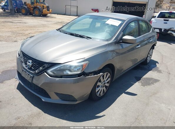 3N1AB7AP1HL644501 2017 NISSAN SENTRA Gray წინა მარცხენა ხედი სამი მეოთხედიდან