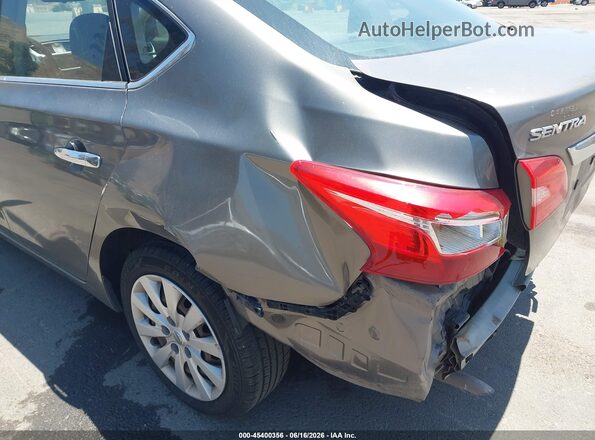 3N1AB7AP1HL644501 2017 NISSAN SENTRA Gray ხელსაწყოთა პანელის ხედი