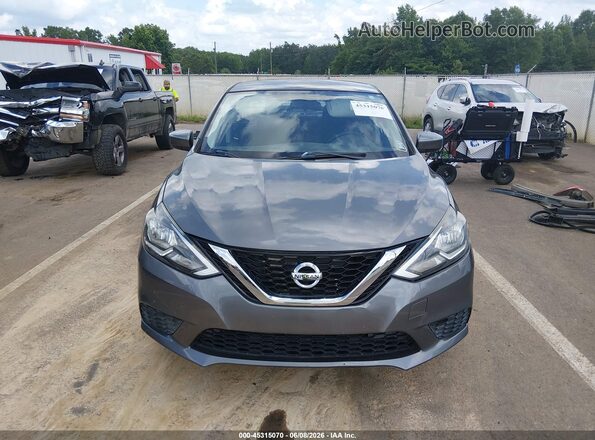 3N1AB7AP1HY218357 2017 NISSAN SENTRA Gray Widok wnętrza z tyłu