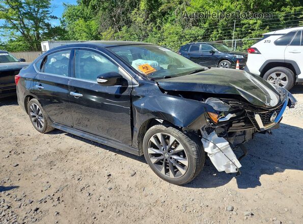3N1AB7AP1HY247776 2017 NISSAN SENTRA Черный Передняя правая четверть