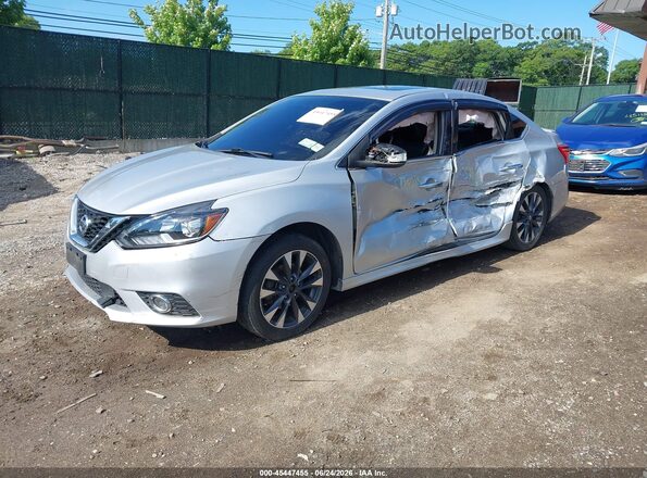 3N1AB7AP1HY323934 2017 NISSAN SENTRA Gray წინა მარცხენა ხედი სამი მეოთხედიდან