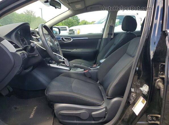 3N1AB7AP1HY333024 2017 NISSAN SENTRA Black Widok wnętrza z przodu
