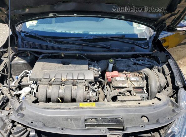 3N1AB7AP1HY333024 2017 NISSAN SENTRA Black Widok wnętrza z tyłu