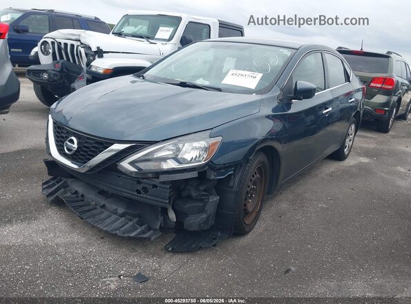 3N1AB7AP1HY348252 2017 NISSAN SENTRA Серый Передняя левая четверть