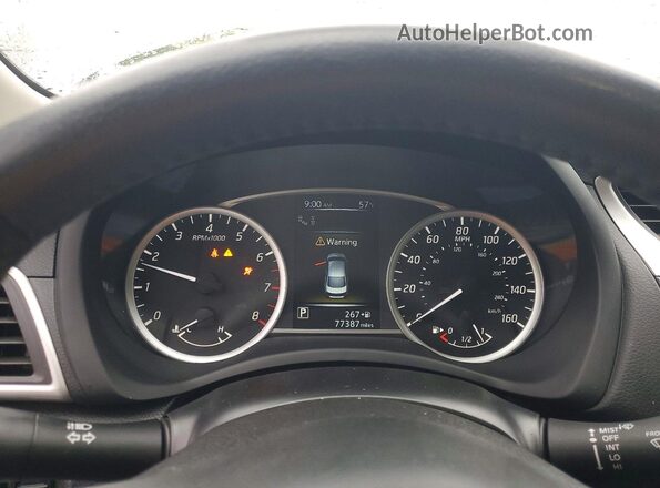 3N1AB7AP1HY370249 2017 NISSAN SENTRA White Вид щитка приладів
