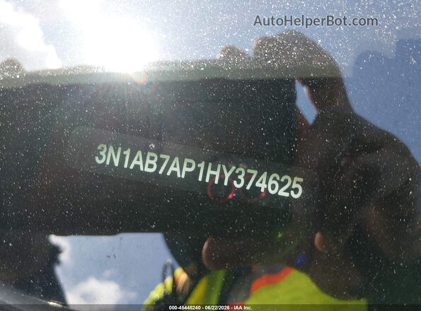 3N1AB7AP1HY374625 2017 NISSAN SENTRA Gray Вид щитка приладів