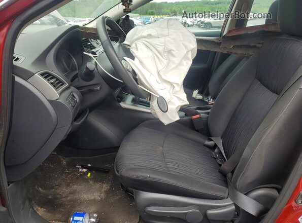 3N1AB7AP1HY379095 2017 NISSAN SENTRA Red Vista interior delantera