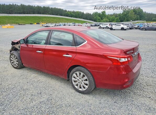 3N1AB7AP1HY379095 2017 NISSAN SENTRA Red Trasero izquierdo