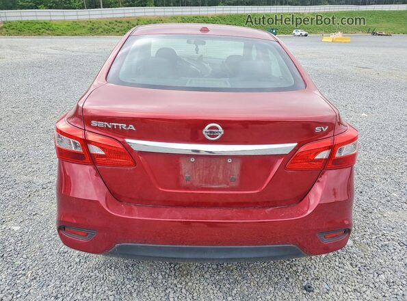 3N1AB7AP1HY379095 2017 NISSAN SENTRA Red Vista trasera