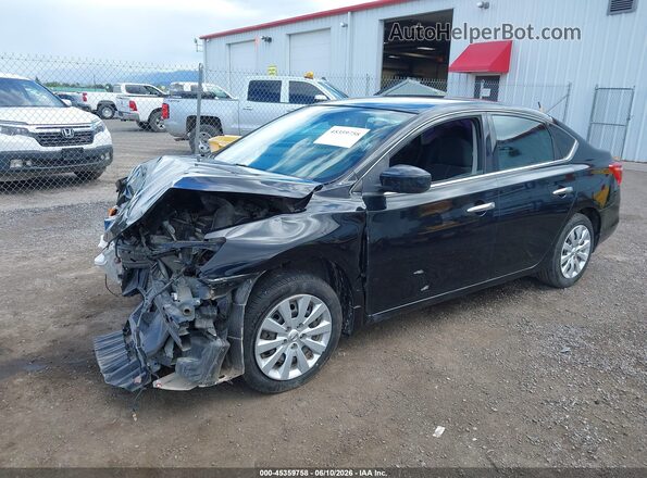 3N1AB7AP1HY404187 2017 NISSAN SENTRA Black Vista tres cuartos delantera izquierda
